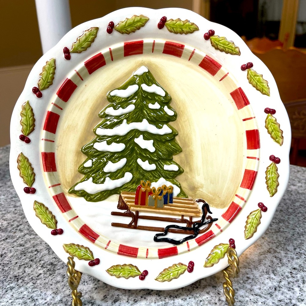 Decorative 8X8” Christmas Plate